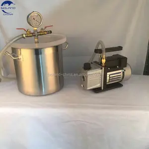 2.0 Gallon Best Value Stainless Steel Vacuum Chamber and Single Stage MINI Vacuum Pump Kit