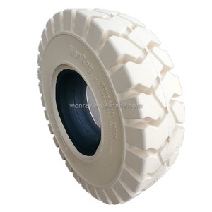 Pneu industriel blanc 18x7-8 Pneu plein pour chariot élévateur 18*7-8 Pneu de <span class=keywords><strong>roue</strong></span> arrière - Product Image 5