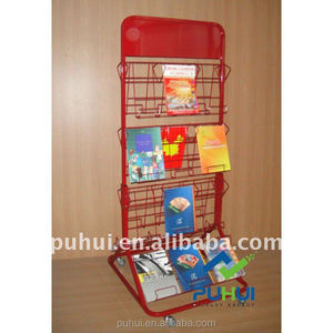 <span class=keywords><strong>Magasin</strong></span> de détail, cadre en tige de fer sur mesure, porte-livret en fil métallique unique - Product Image 4