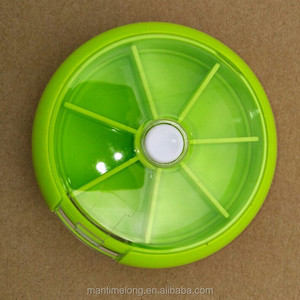 Boîte à pilules intelligente avec rotation automatique, kit de 7 cadres, boîte à pilules avec verrouillage, boîte à pilules ronde - Product Image 5