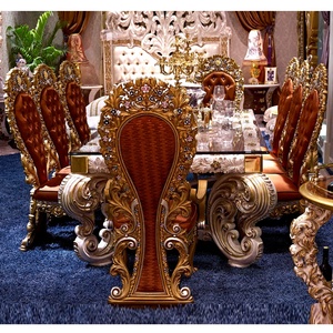 Ý Thạc Sĩ Thiết Kế Sang Trọng Ngà Và Vàng <span class=keywords><strong>8</strong></span> Người Trang Chủ Sử Dụng Bàn Ăn Với Tủ - Product Image 1