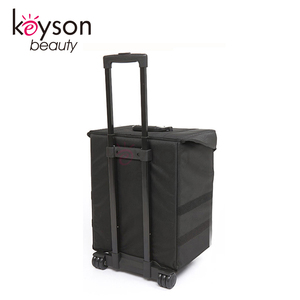 Factory Wholesale Rolling Nylon <strong>Makeup</strong> <strong>Case</strong> Trolley Travel Cosmetic Train <strong>Cases</strong> <strong>on</strong> <strong>Wheels</strong> OEM Soluyion - Product Image 3