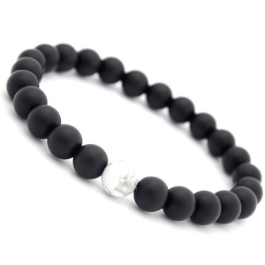 Black Agate Beads <strong>White</strong> Turquoise Stone Stone <strong>Bracelet</strong> Distance <strong>Bracelets</strong> - Product Image 4
