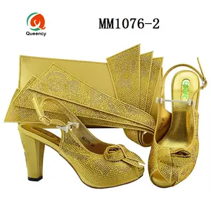 Queency Cheap Italian Shoes And Bags To Match Nigeria Stones Bags And Shoes Set