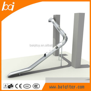 Meilleures ventes : Toboggan en <span class=keywords><strong>acier</strong></span> inoxydable au design unique, pour intérieur ou extérieur, toboggan métallique haut de gamme en forme de S pour aire de jeux - Product Image 3