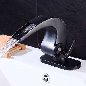 Fapully mejor cascada grifo <span class=keywords><strong>de</strong></span> latón negro aixeta <span class=keywords><strong>de</strong></span> <span class=keywords><strong>bany</strong></span> - Product Image 3