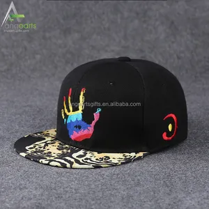 Bordir Cetak Kustom Semua Jenis Topi Snapback Rata Fashion Desain Topi Anda Sendiri