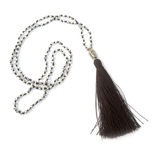 Collier de prière pour tête de bouddha, fait à la main, en cristal, long pampille, perle de prière, ngamo, 1 pièce - Product Image 3