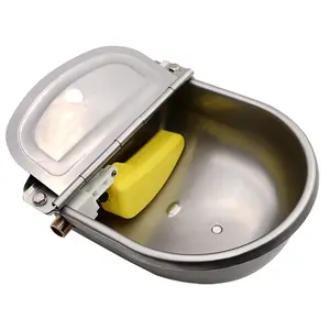 Stainless Steel Cattle Drinking Water Bowl with Copper Valve Water Bowl for Cow Automatic Cow Drinking Water Bowl