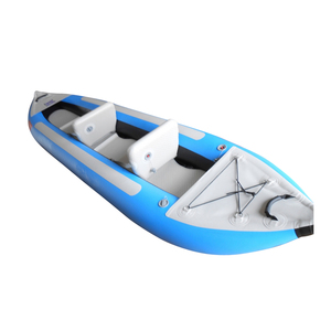 Azul color blanco agua Kayak <span class=keywords><strong>de</strong></span> pesca inflable 2 Persona para el lago - Product Image 4