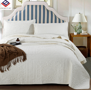À la mode Style américain blanc 100% coton couette couette ensemble de literie tissé Technique vente chaude linge de <span class=keywords><strong>lit</strong></span> - Product Image 3