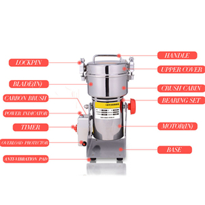 Risamai — moulin à café industriel en acier inoxydable, avec balançoire, 1000g, pour Grains et poudre - Product Image 6