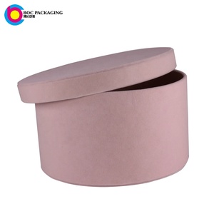 Gorgeous Suede <strong>Flower</strong> <strong>Box</strong> Custom Velvet Gift <strong>Flower</strong> Cardboard <strong>Box</strong> Hat <strong>Flower</strong> <strong>Bouquet</strong> <strong>Box</strong> with Lid - Product Image 3