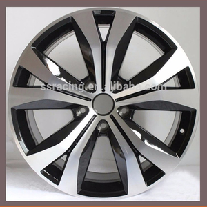 Jantes de voiture pour SUV <span class=keywords><strong>Touareg</strong></span>, roues de voiture au Design Concave, de haute qualité, noir usiné, <span class=keywords><strong>19</strong></span> 20 pouces, - Product Image 2