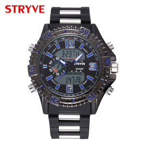 Orologio Sportivo da Polso STRYVE per <span class=keywords><strong>Uomo</strong></span>, Impermeabile, Moda, LED Digitale, Cinturino in <span class=keywords><strong>Silicone</strong></span> - Product Image 4