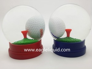 الهدايا التذكارية الغولف المياه سنو الكرة 100 مللي متر الثلج قبة رشاقته زجاج ثلجي يحمل بداخله الكرة الأرضية مع رغوة - Product Image 3