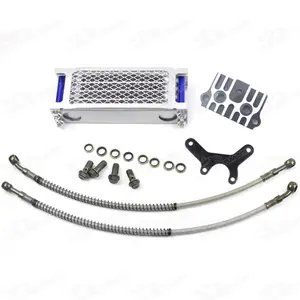 Oil Cooler Radiator CNC Plate Hose XR70 CR70 Dirt Pit Monkey Bike 110cc 125cc 138cc 140ccためCR Engine Cooling Cool Down Fin