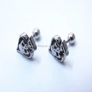 <span class=keywords><strong>Cicuta</strong></span> unisex hombres punk pendientes fresco círculo aro - Product Image 2