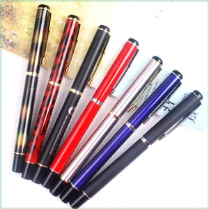 قلم حبر معدني 2024 مصنوع من الفولاذ المقاوم للصدأ، قلم حبر معدني يمكن ملئته بالماء من اللوازم المكتبية