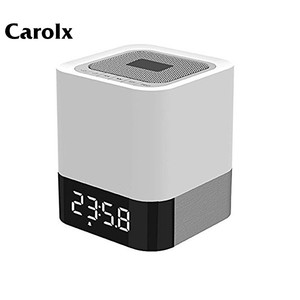 Wholesale Colorful Bedside Lamp <strong>Alarm</strong> <strong>Clock</strong> LED Wireless Bluetooth Portable Speaker With Night Light - Product Image 1