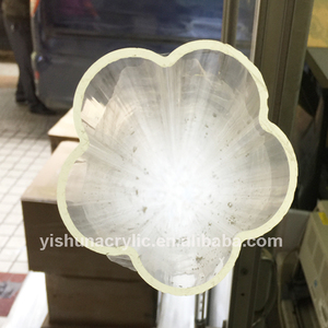 Tubo acrilico pmma in plastica trasparente personalizzato a forma di fiore - Product Image 3