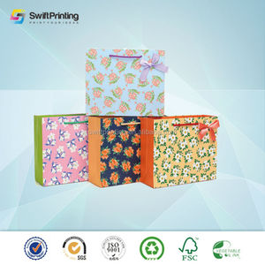 Impresa Terciopelo famosa marca de <span class=keywords><strong>san</strong></span> valentín de Papel de Embalaje bolsa de papel con laminación del lustre - Product Image 5