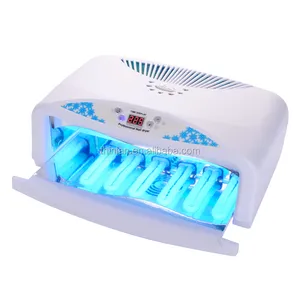 Shenzhen Factory High Quality Cheap UV Gel Nail Curing Lamp Light Dryer Two Handed 54 Watt Nail Gel UV Lamp with Fan for 2 Hands