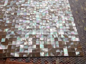 Carrelage carré <span class=keywords><strong>de</strong></span> <span class=keywords><strong>salle</strong></span> <span class=keywords><strong>de</strong></span> bains, mosaïque <span class=keywords><strong>de</strong></span> coquillage trogus - Product Image 5