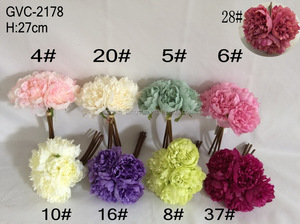 foshan fabricante al por mayor de alta imitado de seda de alta calidad decorativa falso artificial canation flores - Product Image 3