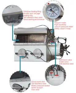 STX1 Vacuum Box Testing Equipment Photo/vacuum Inert Atmosphere Glove Box/battery Tester Chamber Glove Box For Lithium Battery