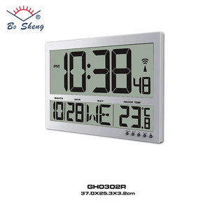 Đồng Hồ Màn Hình Lớn LCD Kỹ Thuật Số Gắn Tường Cock <span class=keywords><strong>Radio</strong></span> Đồng Hồ Điều Khiển Nhiệt Độ - Product Image 2