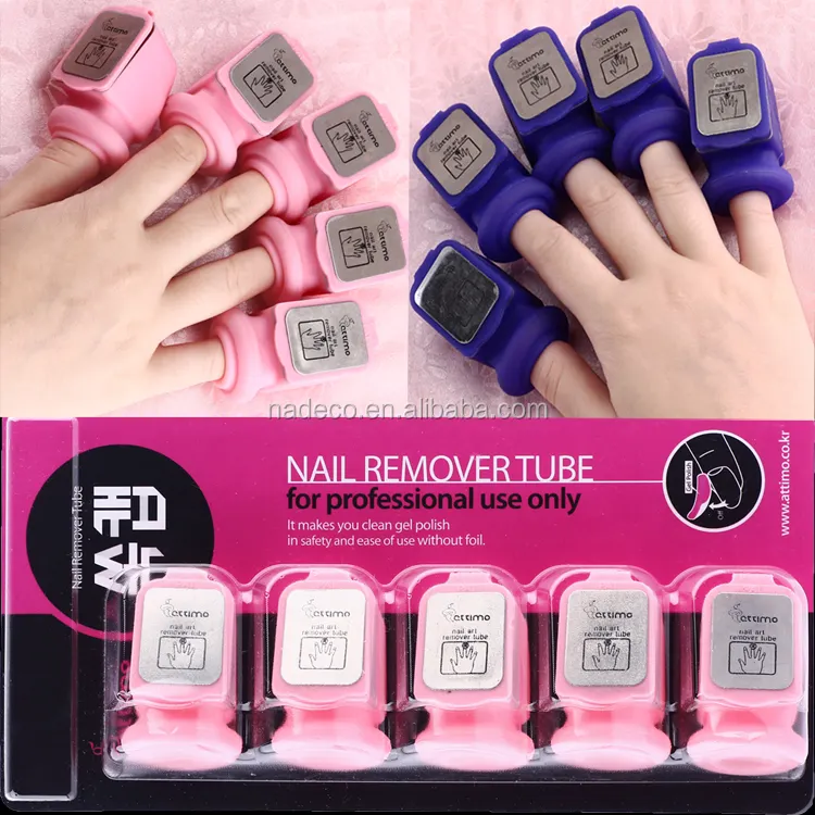 Removedor de unhas de acrílico, removedor de unhas de 5 pçs/lote, para mergulhar, ferramenta para arte em unhas, removedor de esmalte em gel uv