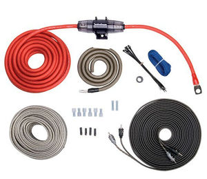0 गेज Amp किट 5000 W कार एम्पलीफायर स्थापित शक्ति और जमीन तार + अधिक - Product Image 5