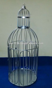 เชิงเทียนแบบเสาสำหรับงานแต่งงานของตกแต่งกรงนกทำจากโลหะ - Product Image 4