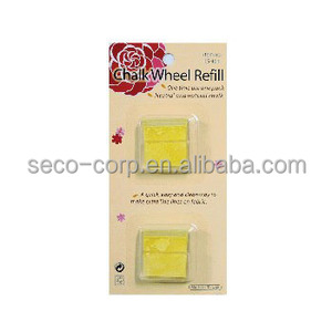 DS-LS-401-Y HOT SALE MADE IN TAIWAN QUILTING ACCESSORIES <b>CHALK</b> YELLOW 2PC/CARD - Product Image 1