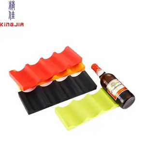 Frigo singe silicone tapis de bière bouteille et peut empileur