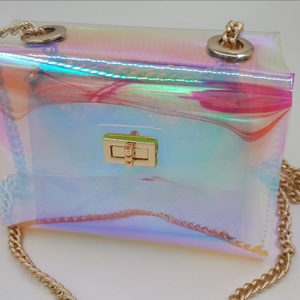 Women Transparent <b>Bag</b> <b>clear</b> PVC Jelly Small Tote Messenger <b>Bag</b> PVC Ladies <b>Bag</b> - Product Image 6