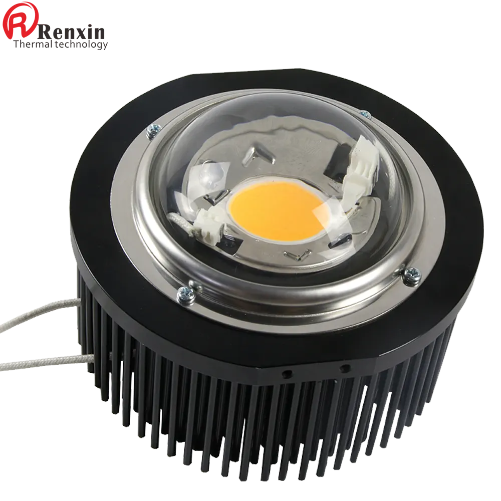 Factory direct sale pin fin heatsink anodized aluminium round radiator led light heat sinks