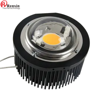 Penjualan langsung dari pabrik radiator fin heatsink aluminium anodized bulat radiator lampu led penyerap panas