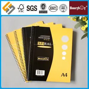 A3 / A4 / A5 papel / cubierta pp decorativo barato cuadernos espirales