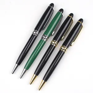 High value promotion black metal ball pen with custom logo ball-point pen