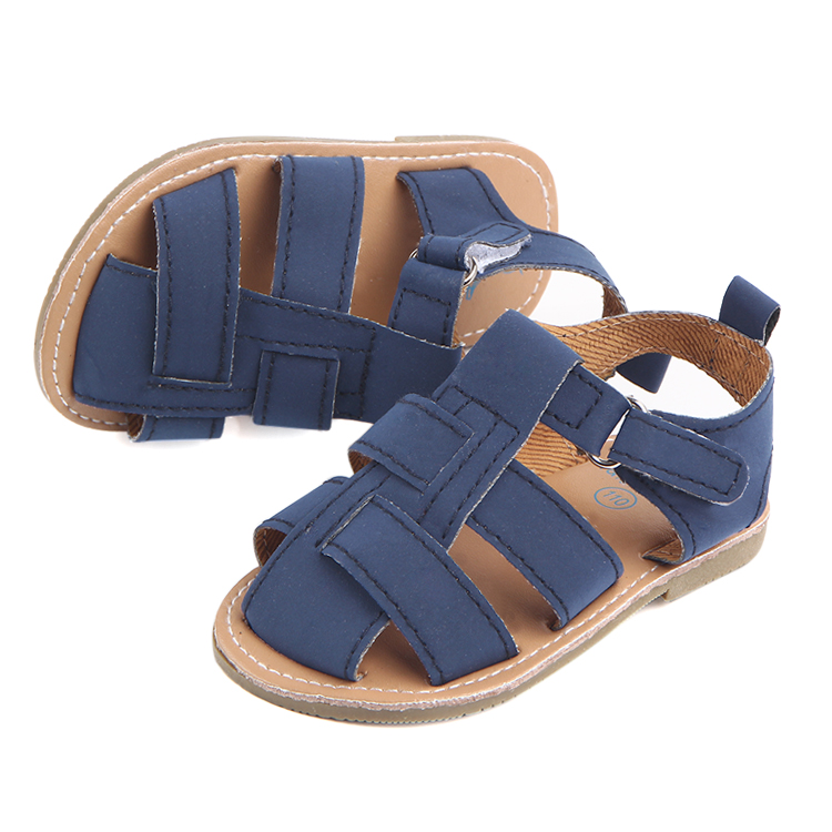 Wholesale hard sole rubber baby cotton sandals