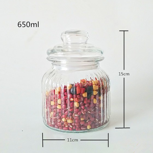 Venta al por mayor de alimentos grado cocina contenedor potes de vidro frascos de almacenamiento de vidrio con tapas de vidrio herméticas - Product Image 4