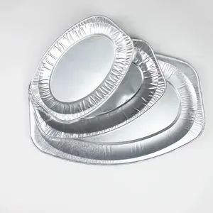 Disposable Foil Platter Serving Dish Aluminium Silver Turkey Trays