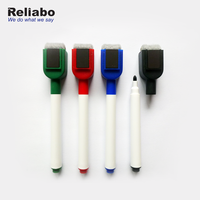 Marqueurs effaçables à sec Reliabo Bulk Mini avec gomme, marqueur pour tableau blanc, emballage OEM personnalisé CN;ZHE WB 288