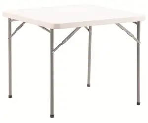 Schlussverkauf 86 cm 2,8 Fuß günstiger HDPE-Paneel für draußen oder drinnen klappbarer quadratischer Mahjong-Camping-Kartentisch für Veranstaltungen