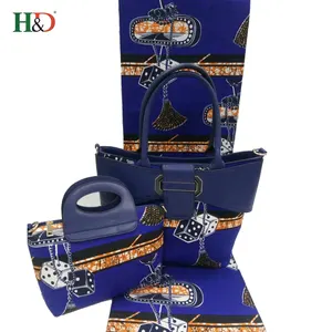 H & D Vente Chaude 100% Coton Ankara Hollande Cire Africain Imprimer Cire Tissus Batik Indonésien Sac