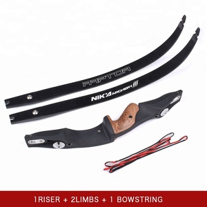Arco recurvo Elong Outdoor Archer para diestros, modelo ET-1 S Riser con extremidades Raptor, para caza y tiro con arco. - Product Image 3