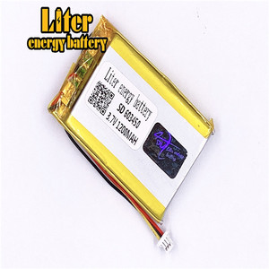 Plug 1,0-<span class=keywords><strong>3</strong></span> P <span class=keywords><strong>3</strong></span>,7 V 603450 rechargeable 1200 mah lipo battery solar Battery free li-ion battery Battery lithium polymer battery with PCM - Product Image 1