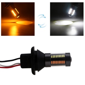 Doppio Colore 1156 7440 4014 66 SMD HA CONDOTTO Le Lampadine DRL bianco turn giallo Segnale di Girata Della Luce drl Free Error Canbus con <span class=keywords><strong>Resistenza</strong></span> 12 v - Product Image 4